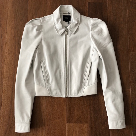 Lamarque White Leather Jacket - Picture 7 of 15